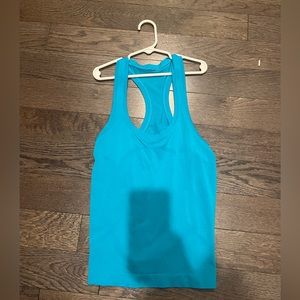 blue swiftly tech racerback tank top 2.0